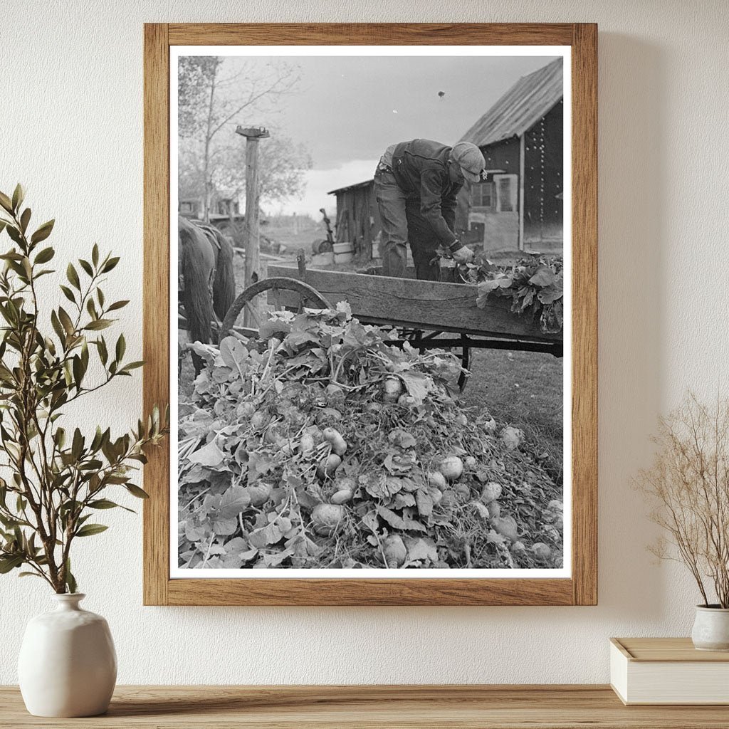 Beet Unloading Machine in East Grand Forks 1937 - Available at KNOWOL