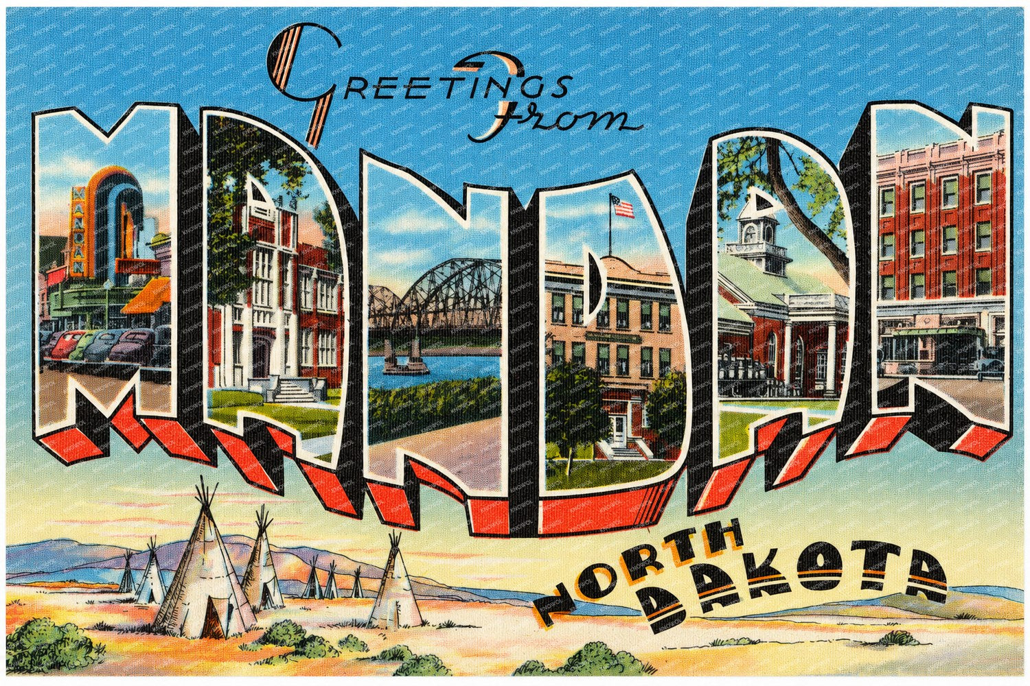 Mandan, ND: Greetings from Mandan