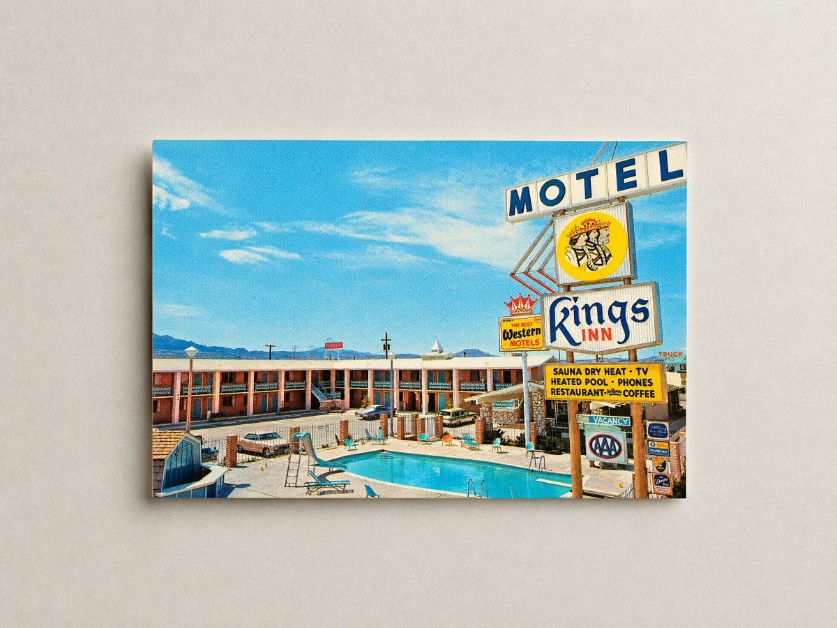 Kingman, AZ: King's Inn Motel, restaurant and lounge, on East Highway 66, Kingman, Arizona 86401