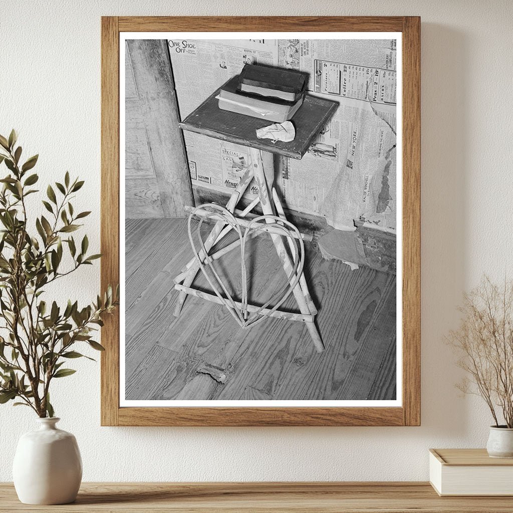 Bibles on Wicker Table in Texas Farm Home 1939 - Available at KNOWOL