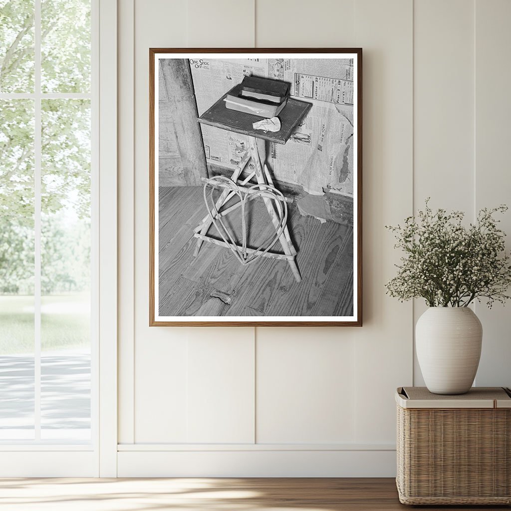 Bibles on Wicker Table in Texas Farm Home 1939 - Available at KNOWOL
