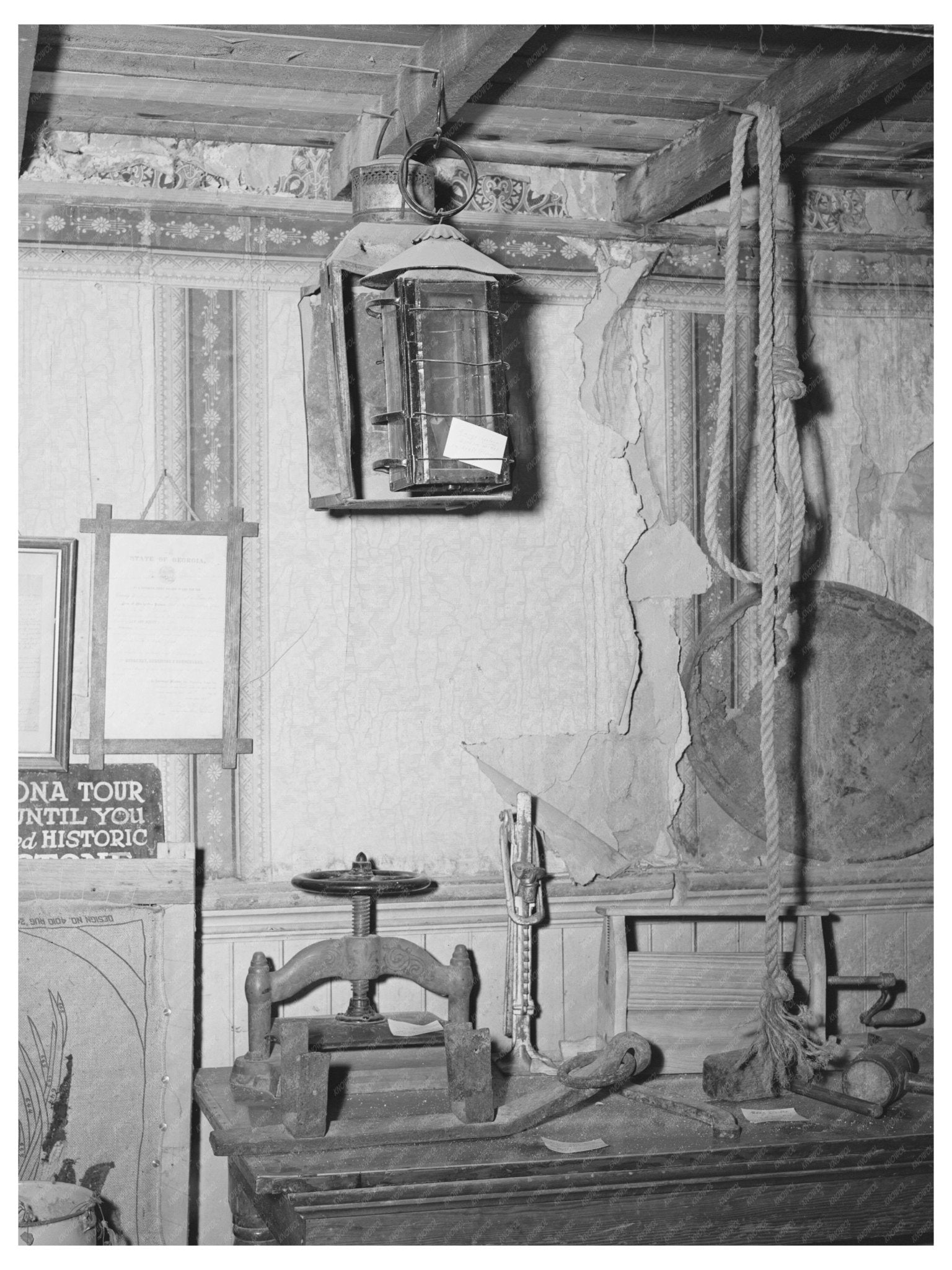 Bird Cage Theater Museum Relics Tombstone Arizona 1940 - Available at KNOWOL