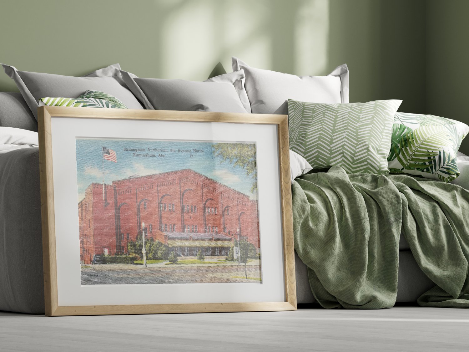 Birmingham Auditorium Vintage Postcard 1930 - 1945 - Available at KNOWOL