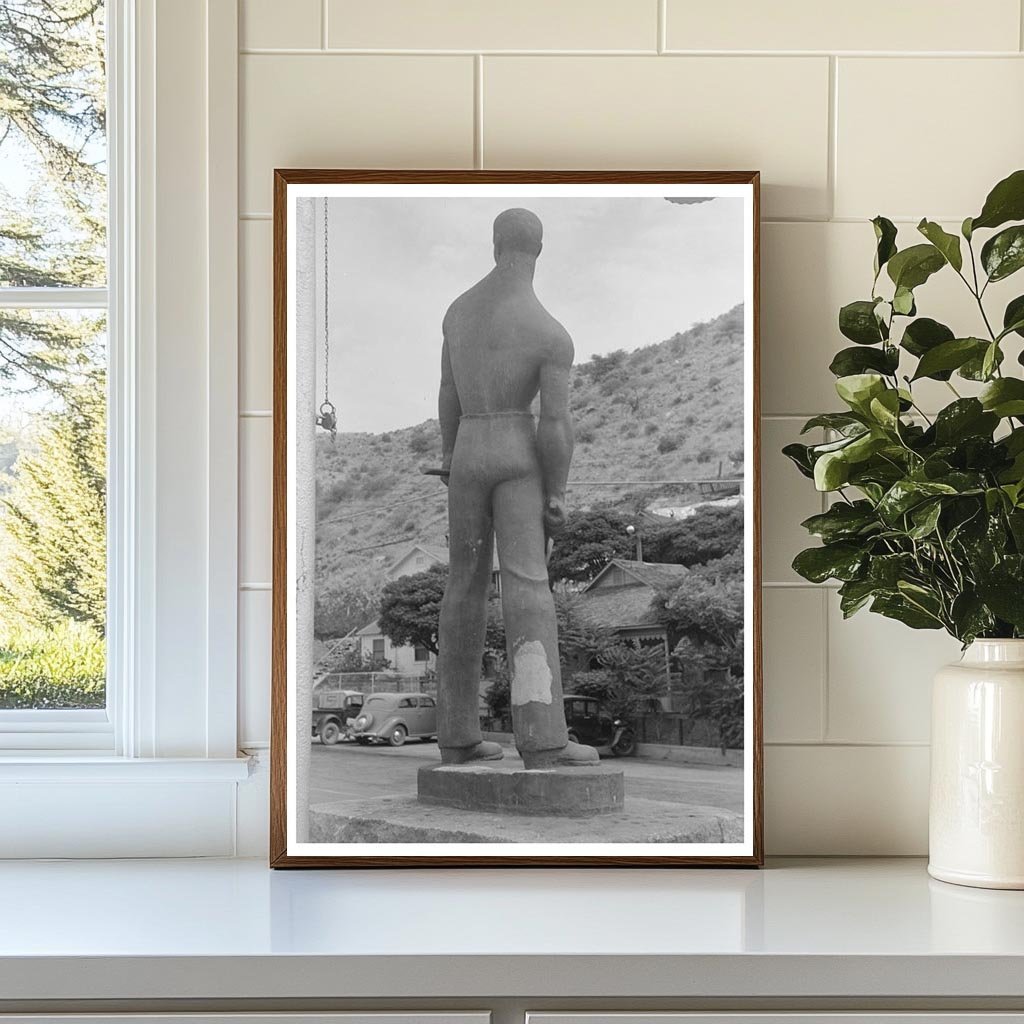 Bisbee Arizona Miners Monument Vintage Photo 1940 - Available at KNOWOL