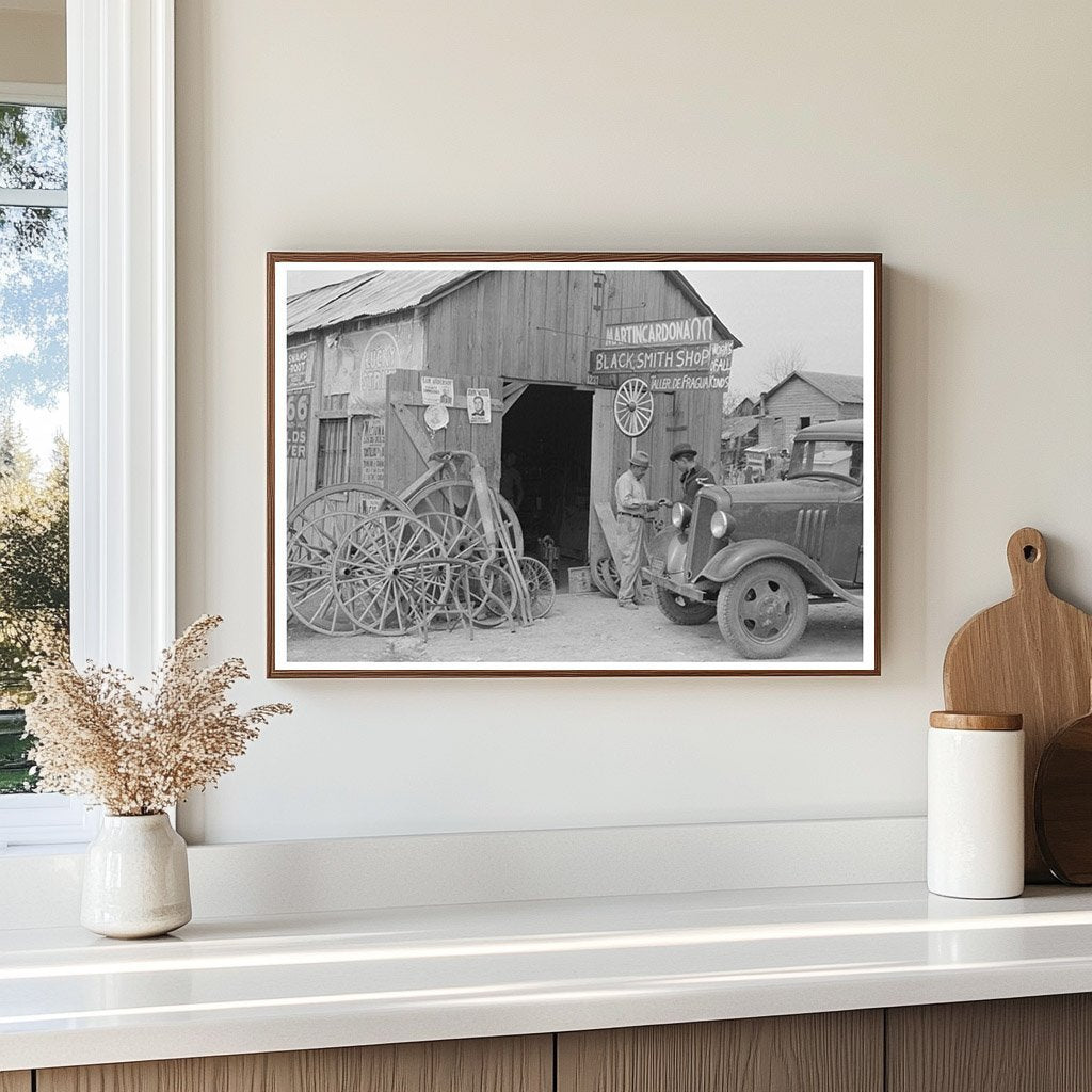 Blacksmith Shop Street Scene San Antonio Texas March 1939 - Available at KNOWOL