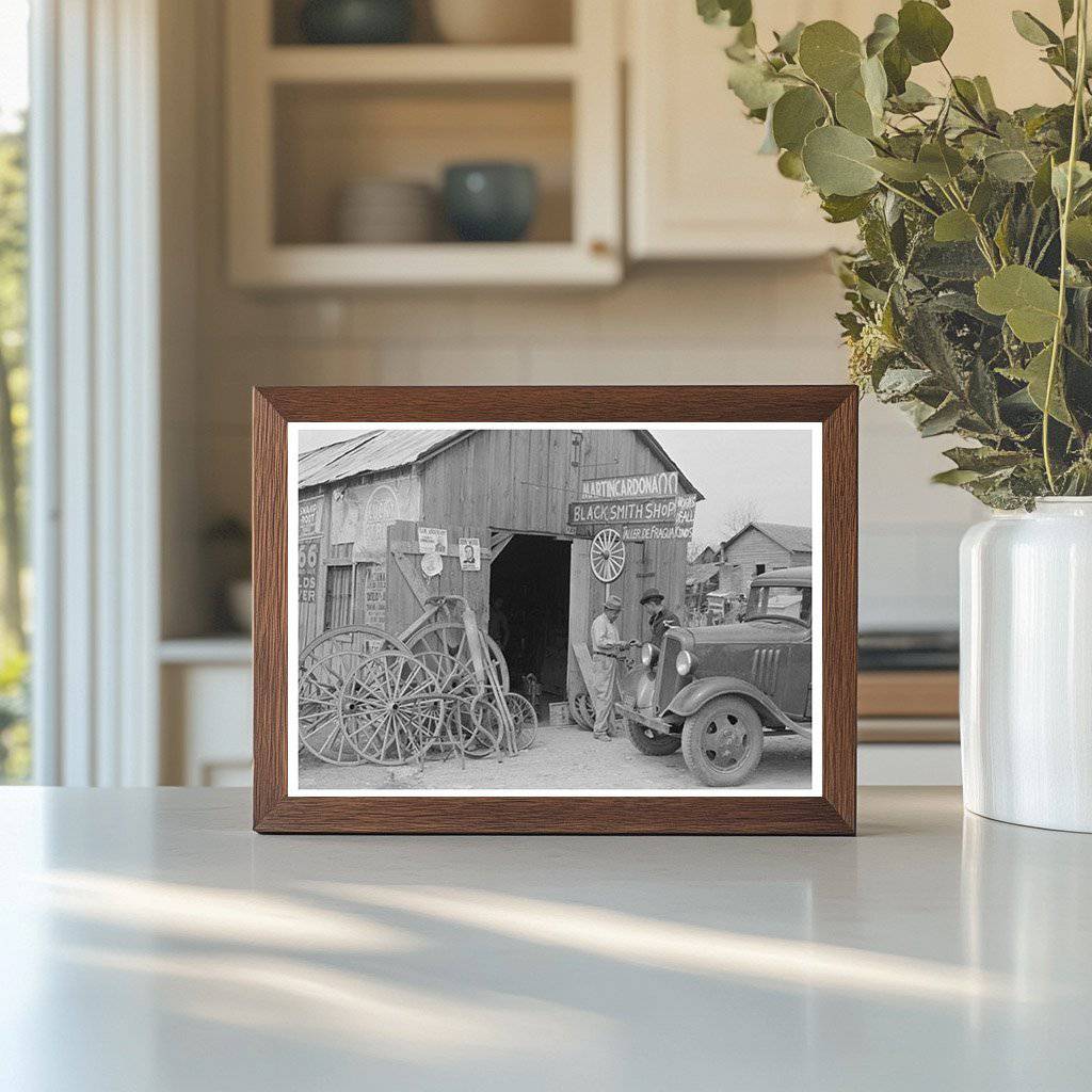 Blacksmith Shop Street Scene San Antonio Texas March 1939 - Available at KNOWOL