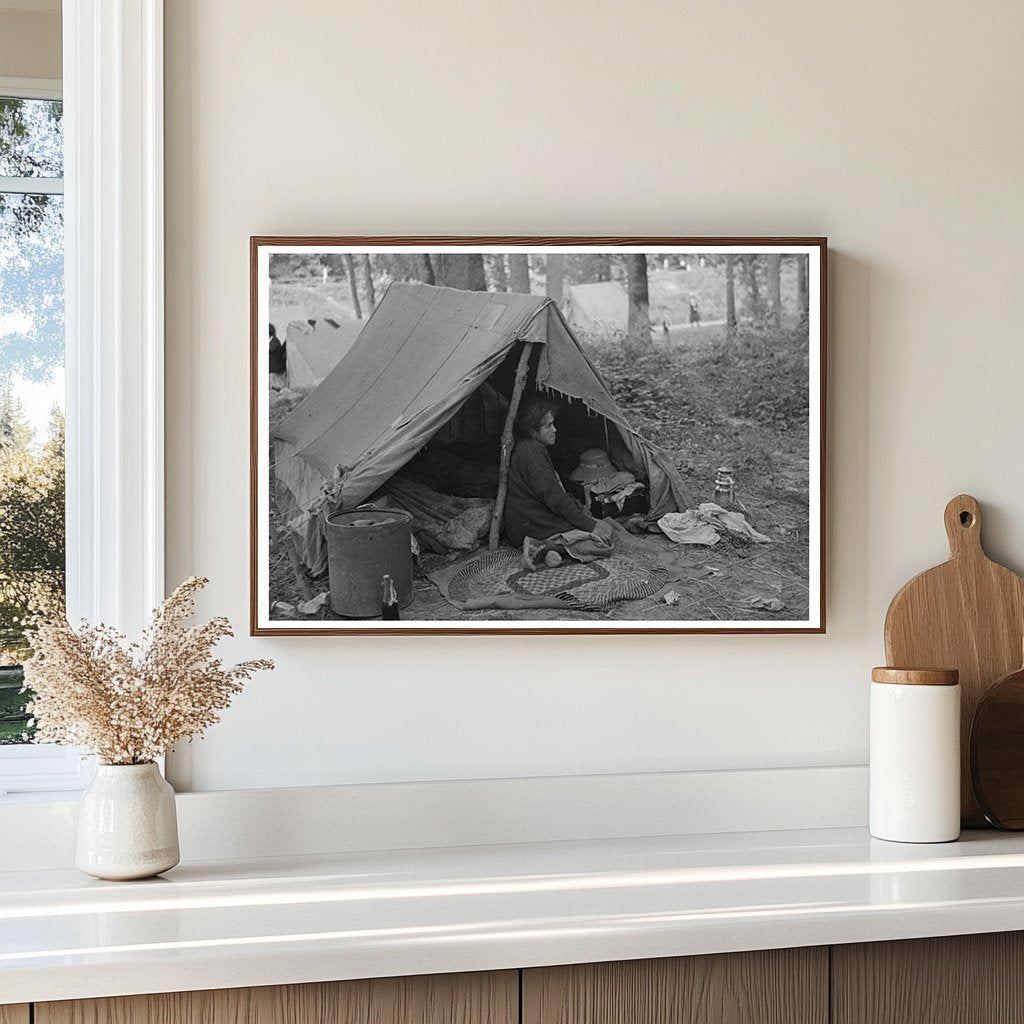 Blueberry Picker at Camp Little Fork Minnesota August 1937 - Available at KNOWOL