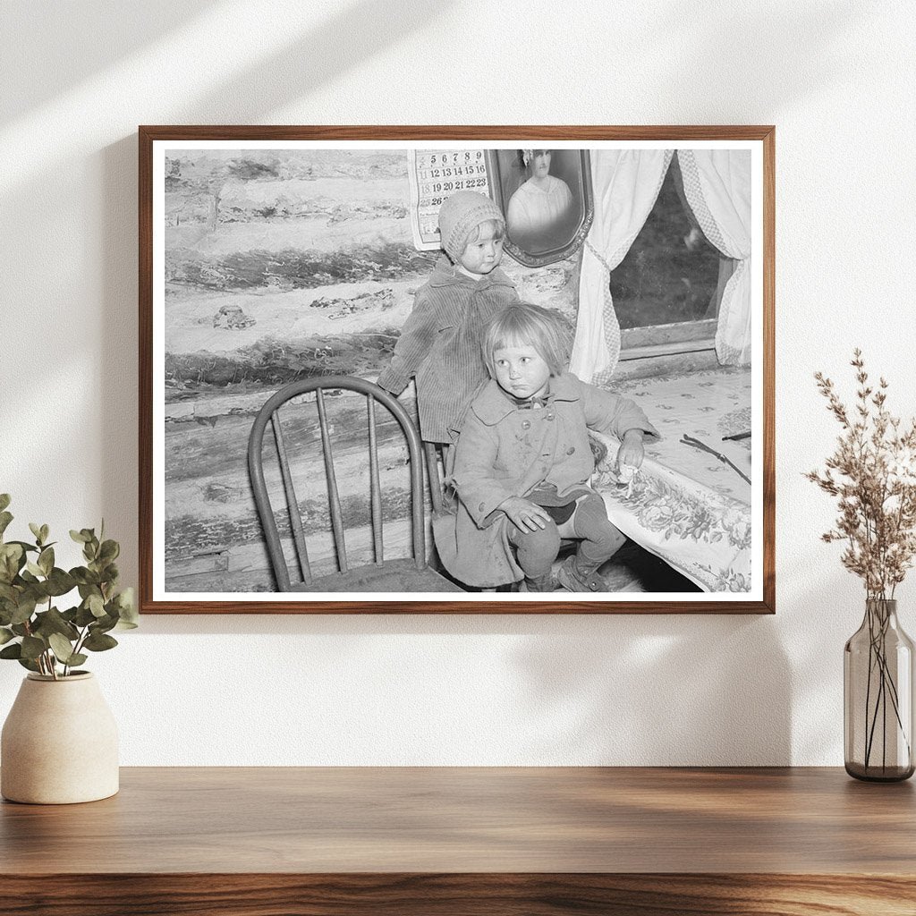 Bodray Children in Home Tipler Wisconsin May 1937 - Available at KNOWOL