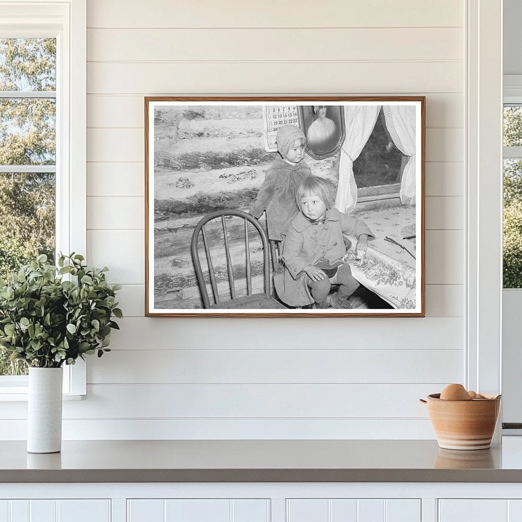 Bodray Children in Home Tipler Wisconsin May 1937 - Available at KNOWOL
