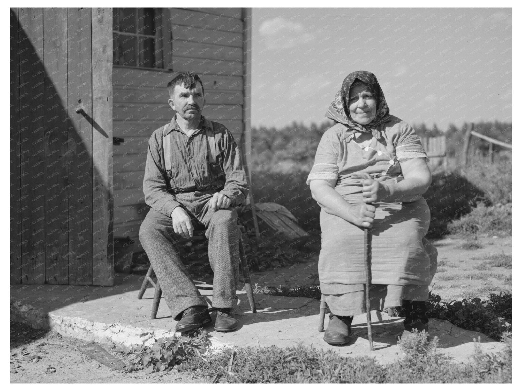 Bohemian Farmers Working Land in Jackson County 1937 - Available at KNOWOL