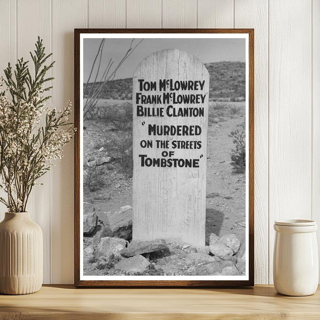 Boot Hill Cemetery Tombstone Arizona April 1940 - Available at KNOWOL