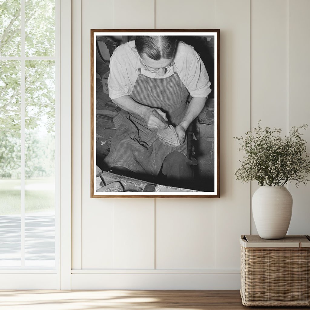 Boot Shop Craftsmanship in Alpine Texas May 1939 - Available at KNOWOL