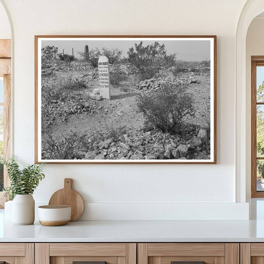 Boothill Cemetery Tombstone Arizona April 1940 - Available at KNOWOL