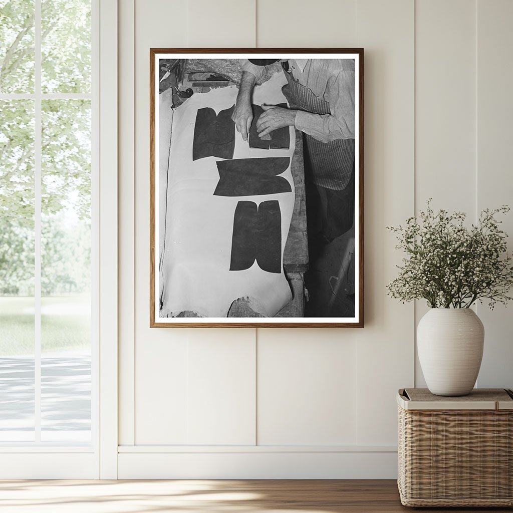 Bootmaking Shop in Alpine Texas May 1939 Vintage Photo - Available at KNOWOL