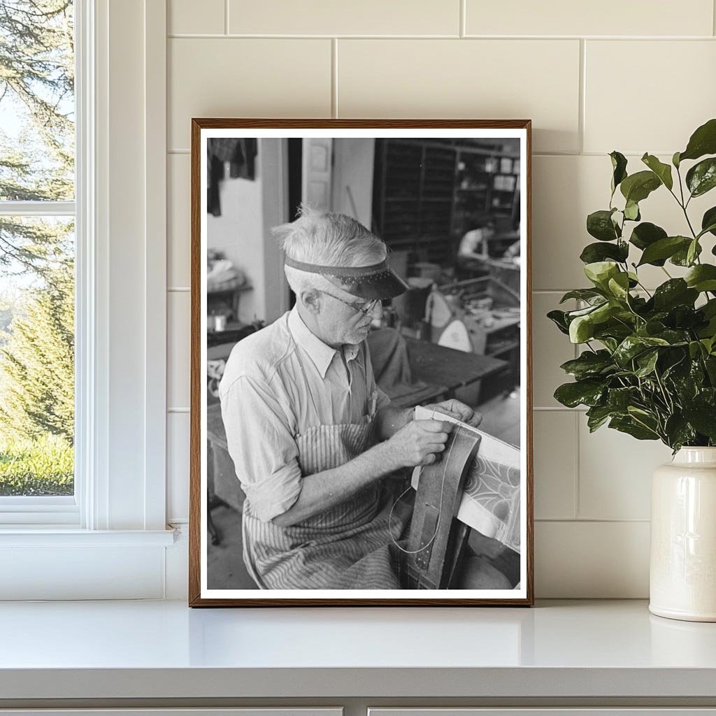 Bootmaking Workers Sewing Uppers in Alpine Texas 1939 - Available at KNOWOL