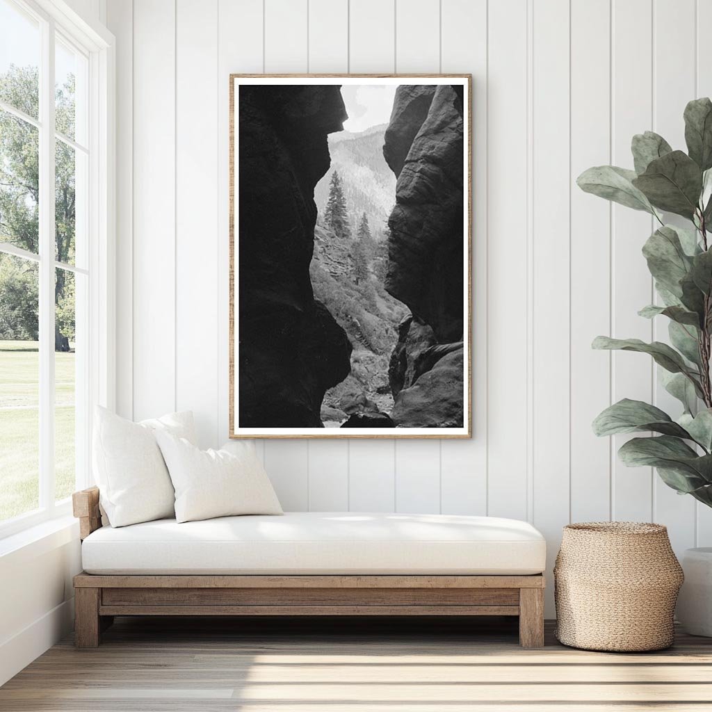 Box Canyon Ouray Colorado Vintage 1939 Image - Available at KNOWOL
