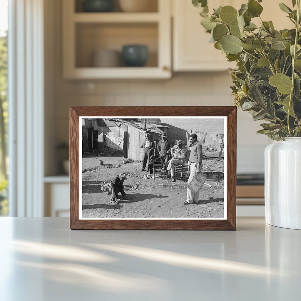 Boy Playing Marbles in Eufaula Oklahoma February 1940 - Available at KNOWOL