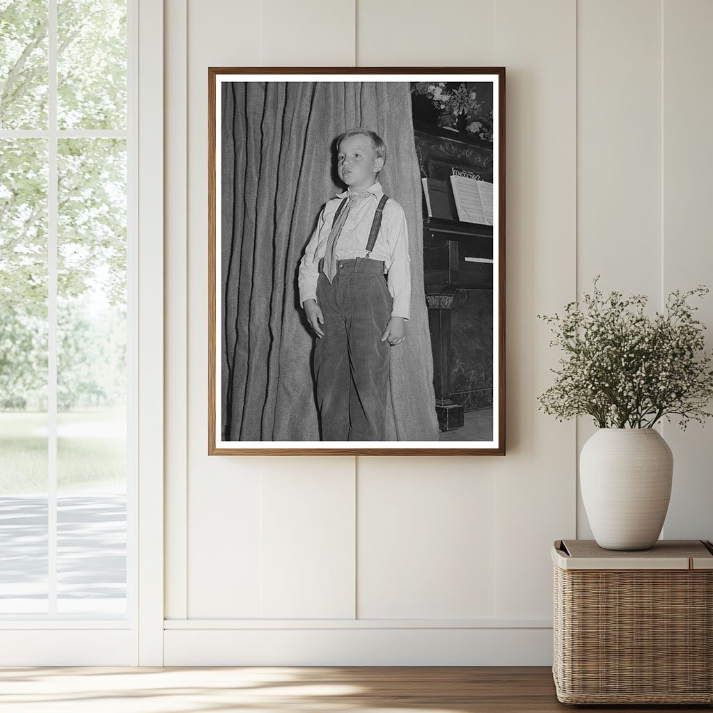 Boy Recites at School Term in Idaho FSA Camp June 1941 - Available at KNOWOL