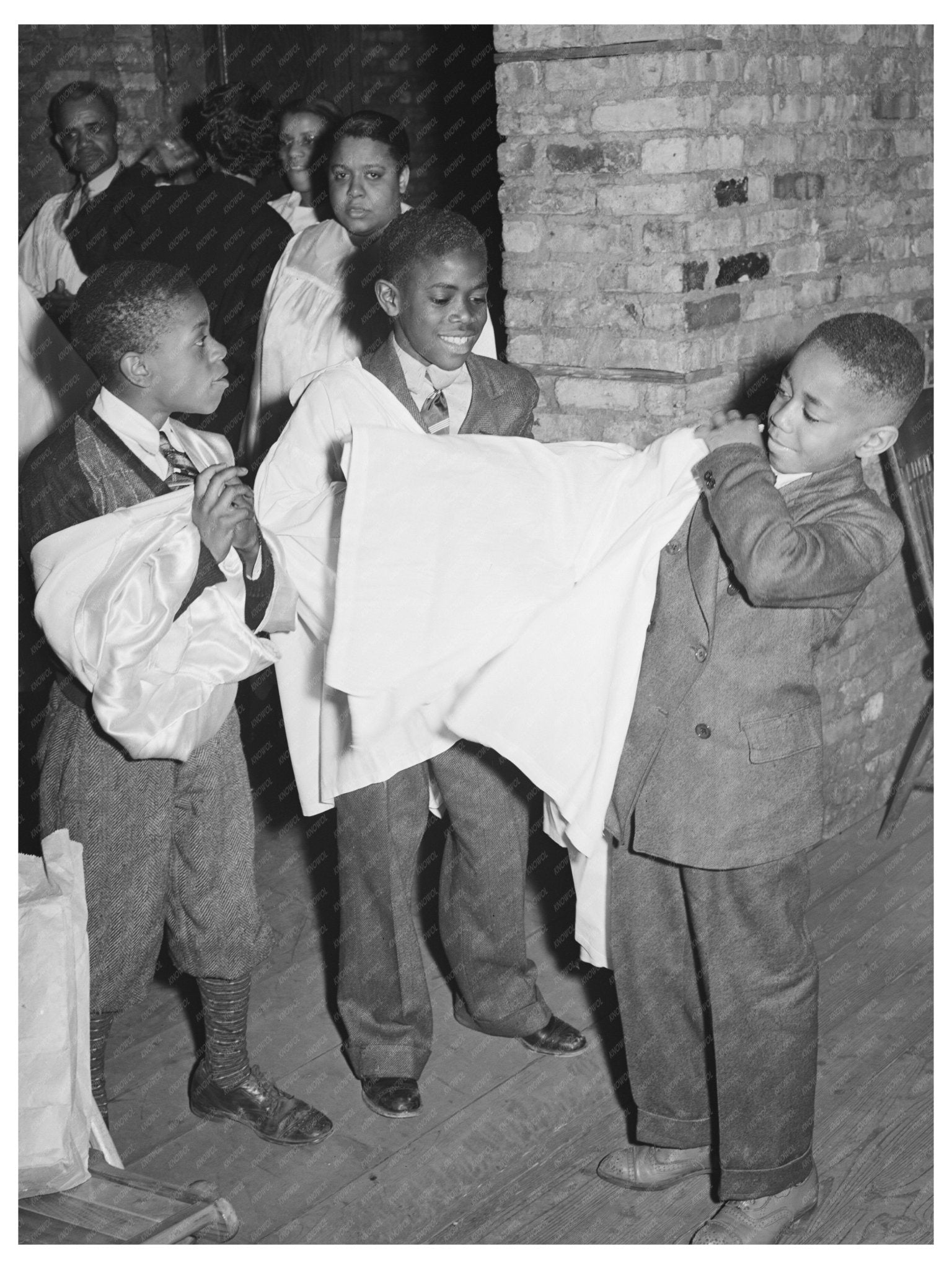 Boys Choir in Robes Chicago April 1941 Vintage Photo - Available at KNOWOL