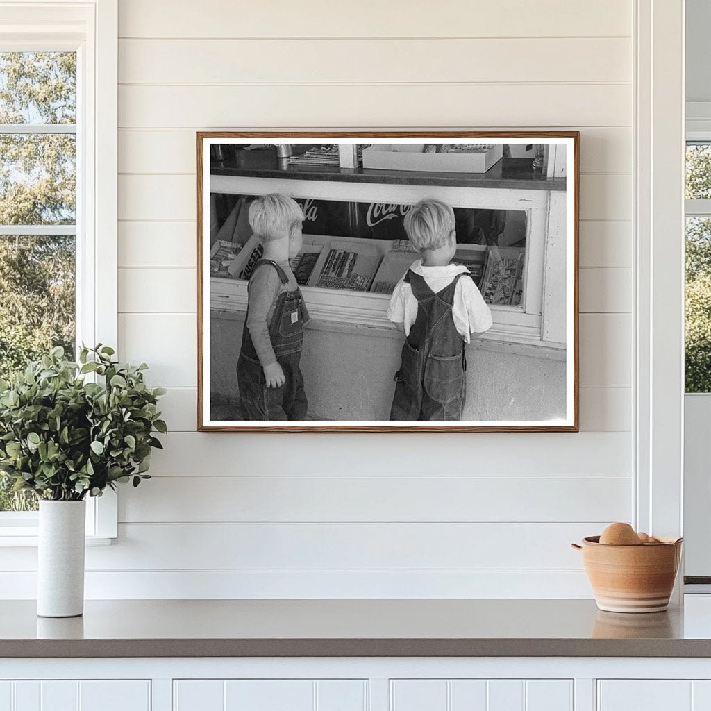 Boys Choosing Candy in Caldwell Idaho July 1941 - Available at KNOWOL