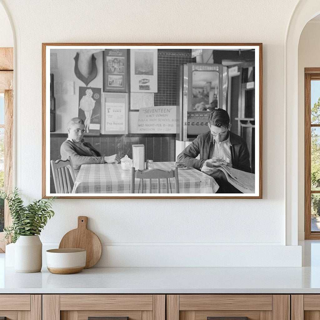 Boys Dining at a Restaurant in Raymondville Texas 1939 - Available at KNOWOL