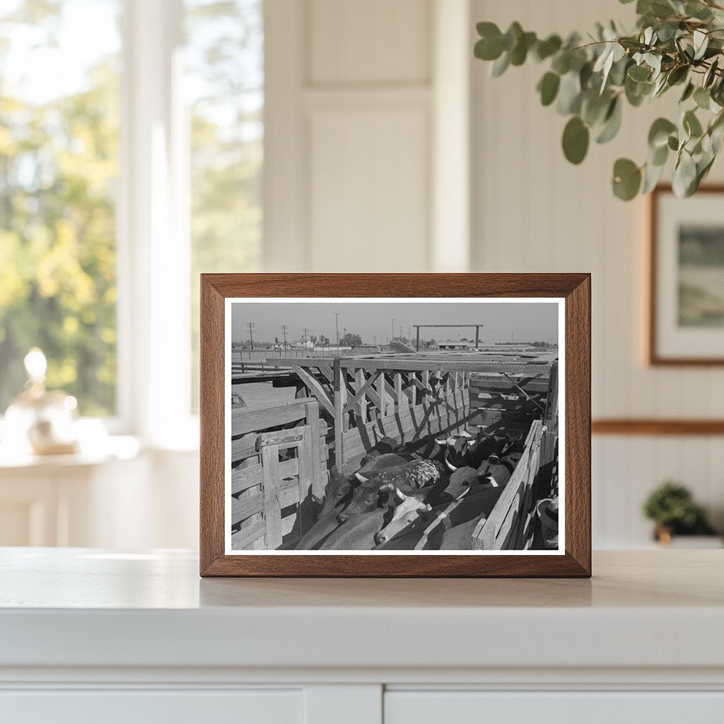Brawley California Cattle Corral 1942 - Available at KNOWOL