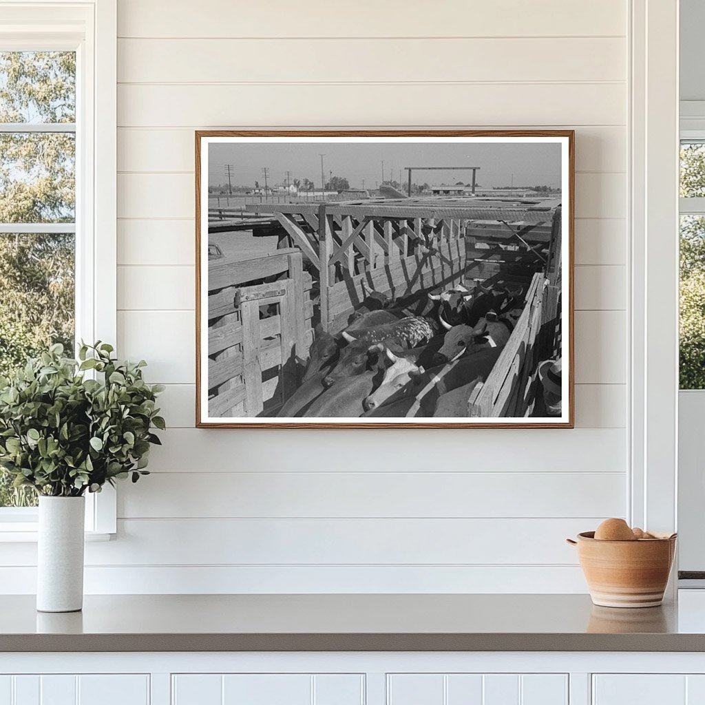 Brawley California Cattle Corral 1942 - Available at KNOWOL