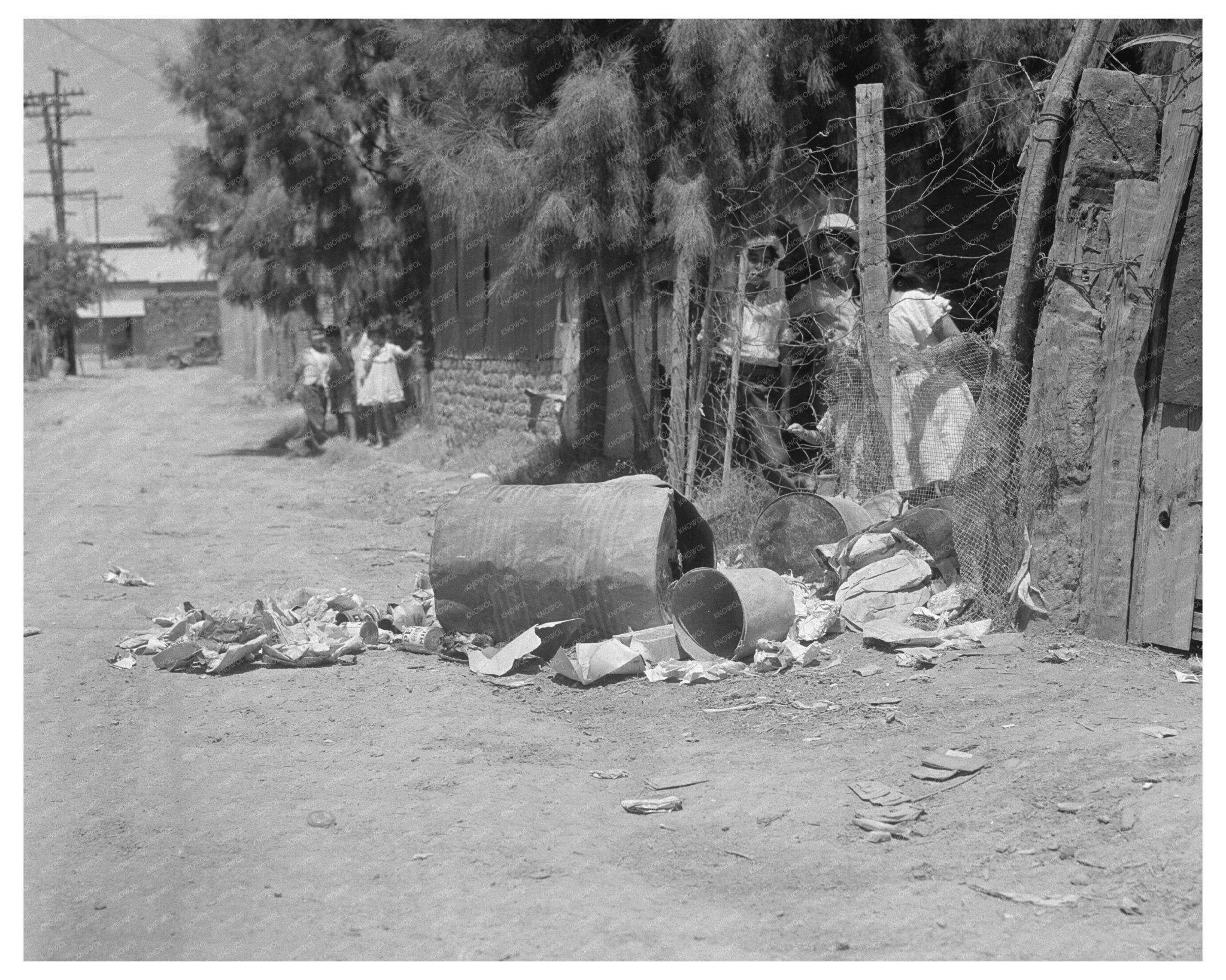 Brawley Garbage Disposal Scene Imperial Valley California June 1935 Vintage Image - Available at KNOWOL