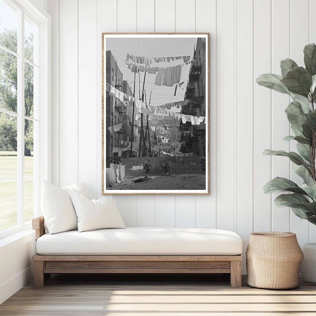 Bronx Clothing Washings November 1936 Urban Life Photo - Available at KNOWOL