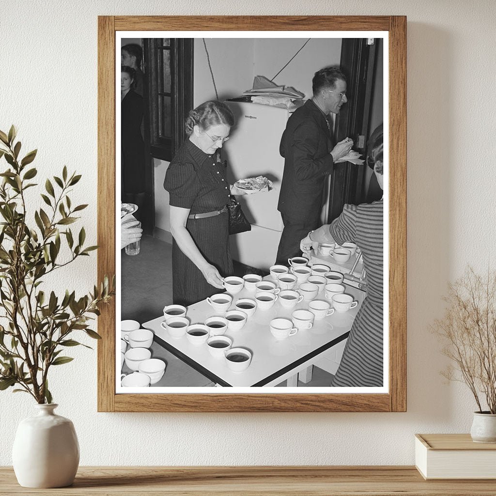 Buffet Supper by Jaycees in Eufaula Oklahoma February 1944 - Available at KNOWOL