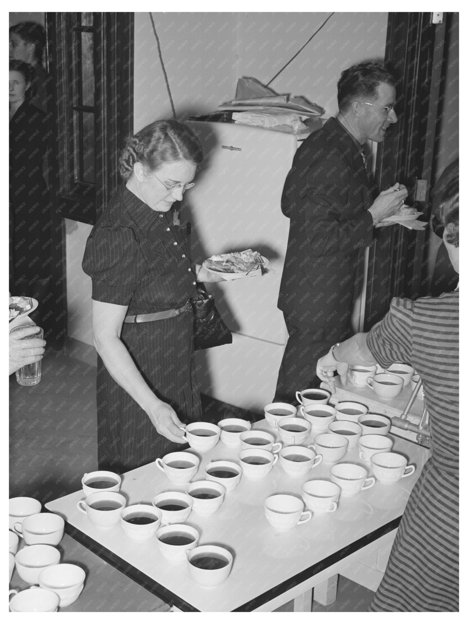 Buffet Supper by Jaycees in Eufaula Oklahoma February 1944 - Available at KNOWOL
