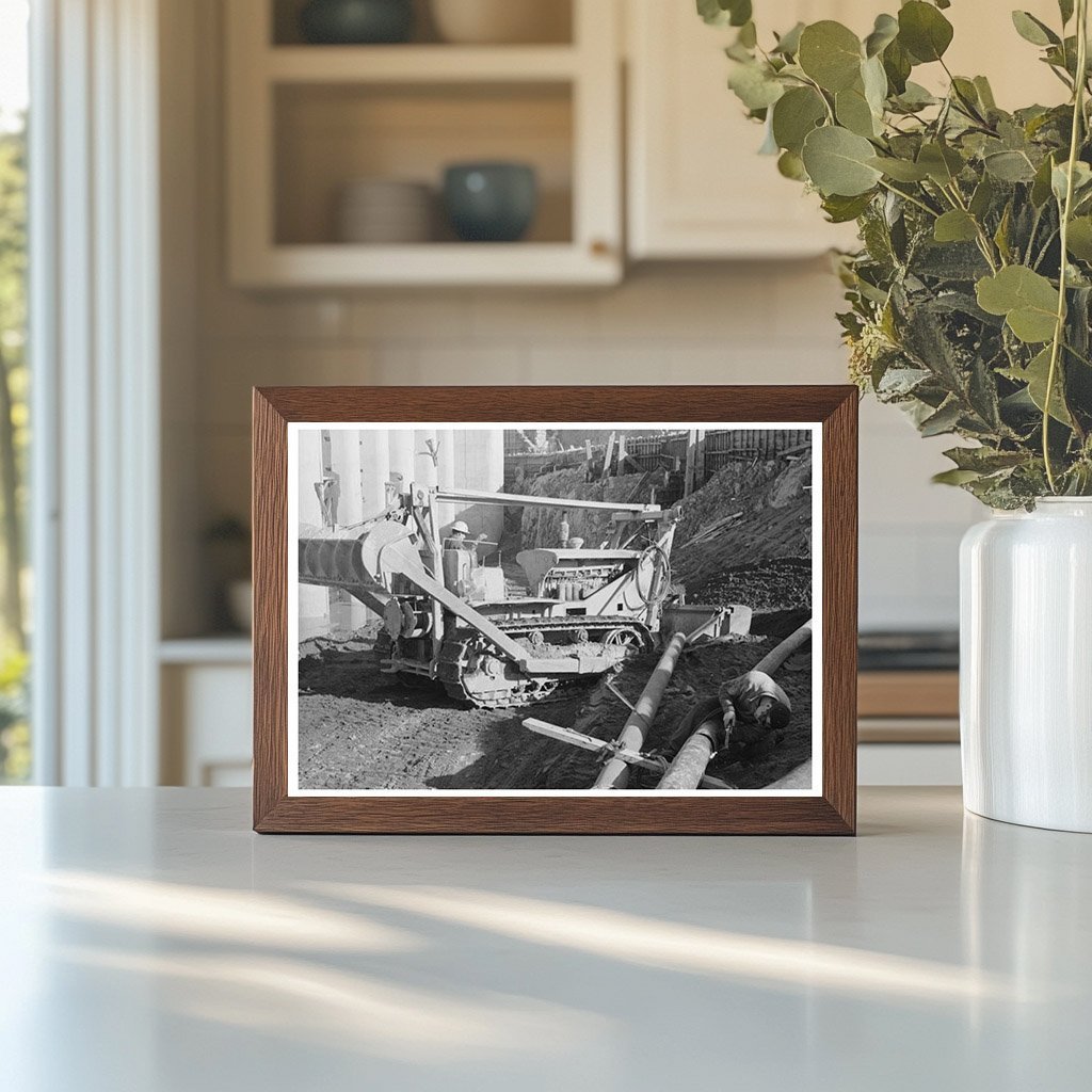 Bulldozer at Shasta Dam Construction December 1941 - Available at KNOWOL