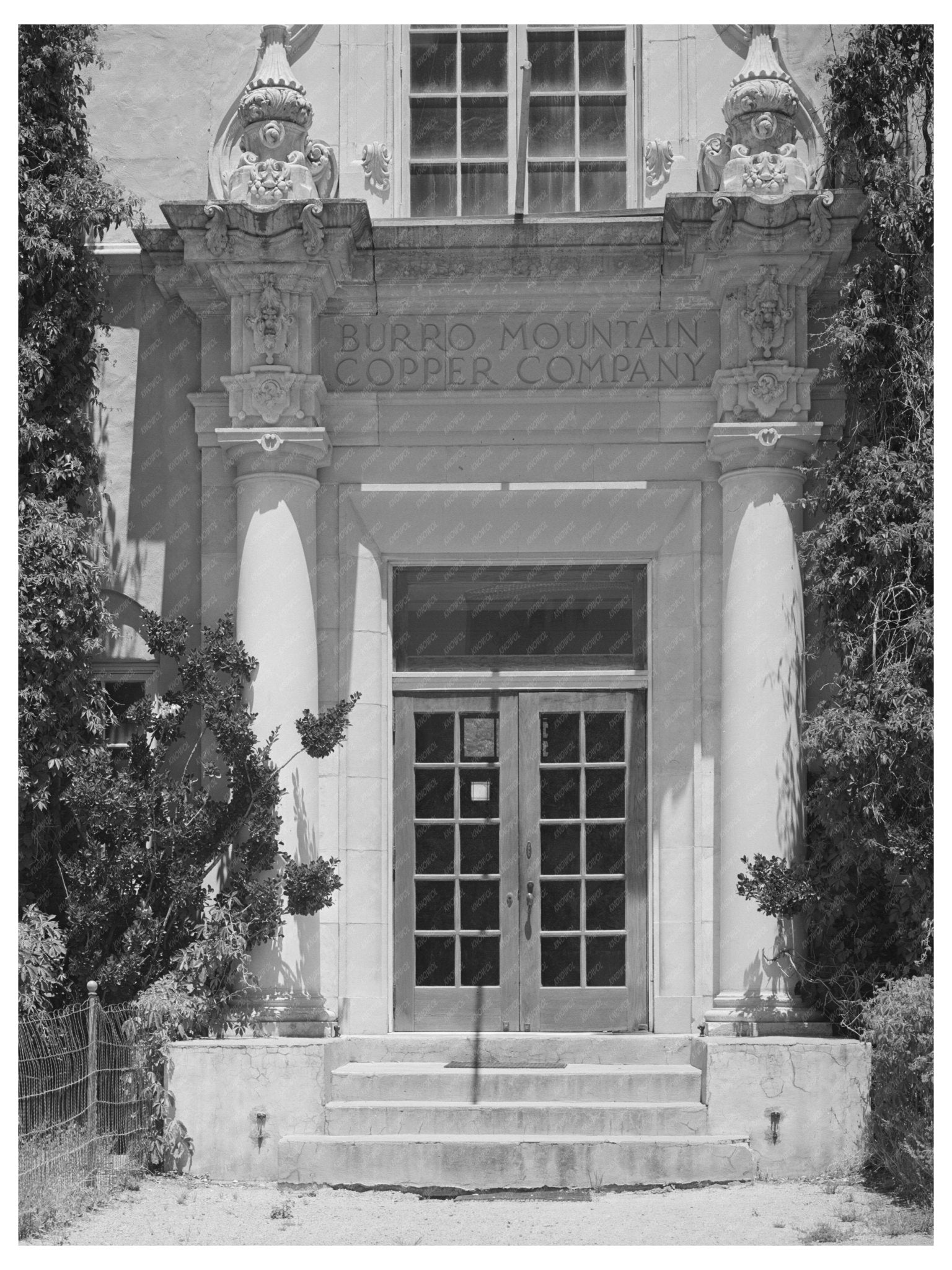 Burro Mountain Copper Company Office Entrance 1940 - Available at KNOWOL