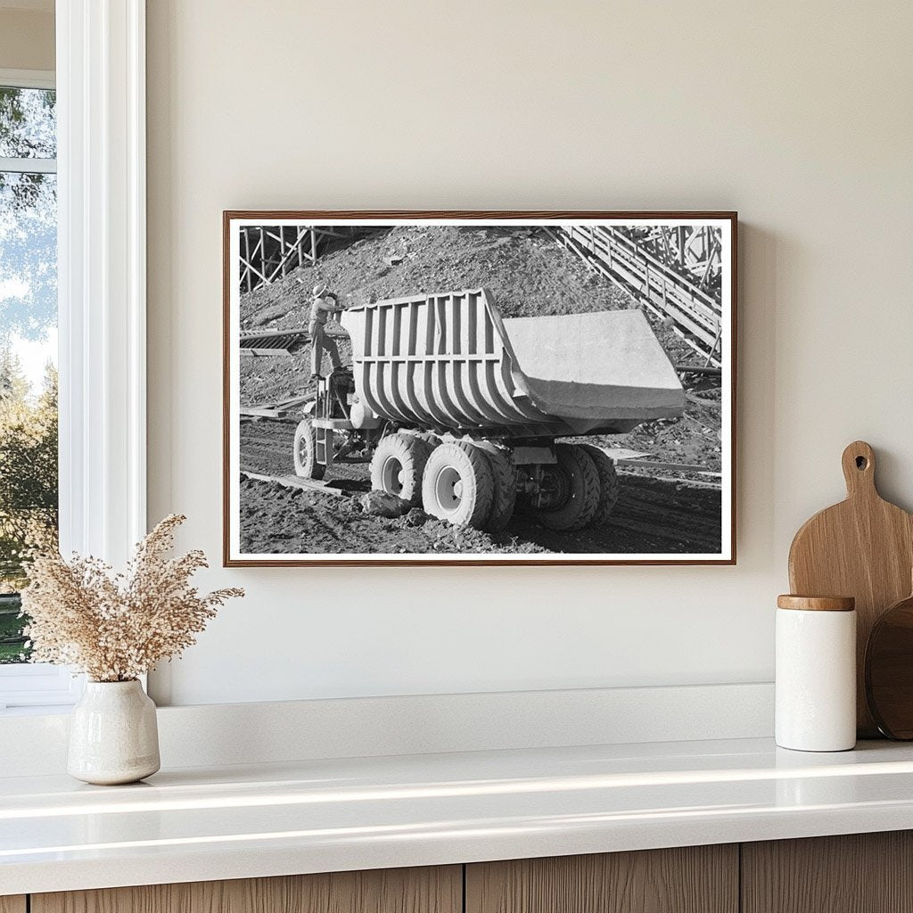 Butane - Powered Dump Truck at Shasta Dam December 1941 - Available at KNOWOL