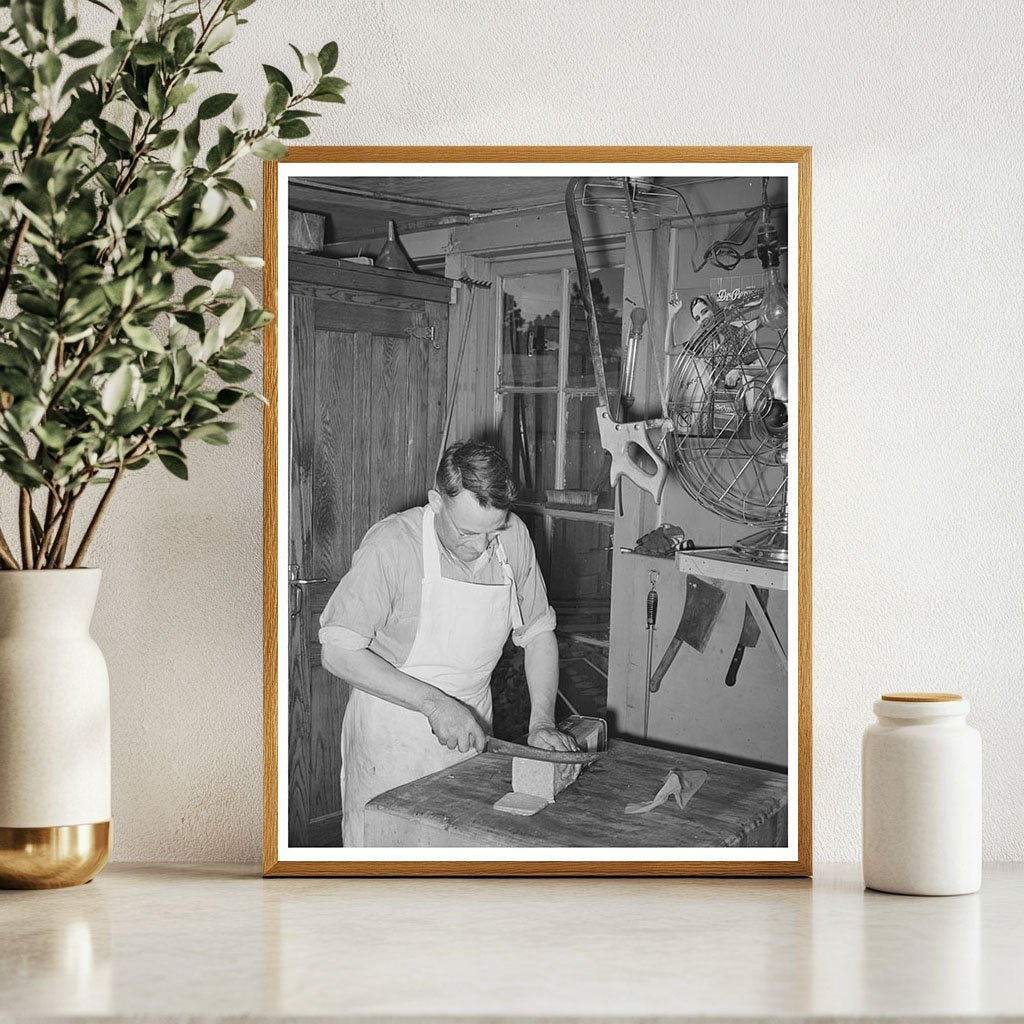 Butcher in Mogollon New Mexico June 1940 - Available at KNOWOL