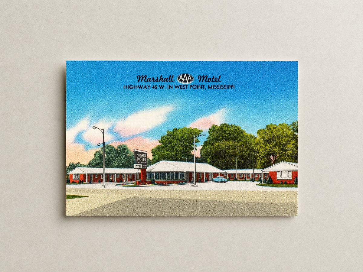West Point, MS: Marshall Motel, Highway 45 W. In West Point