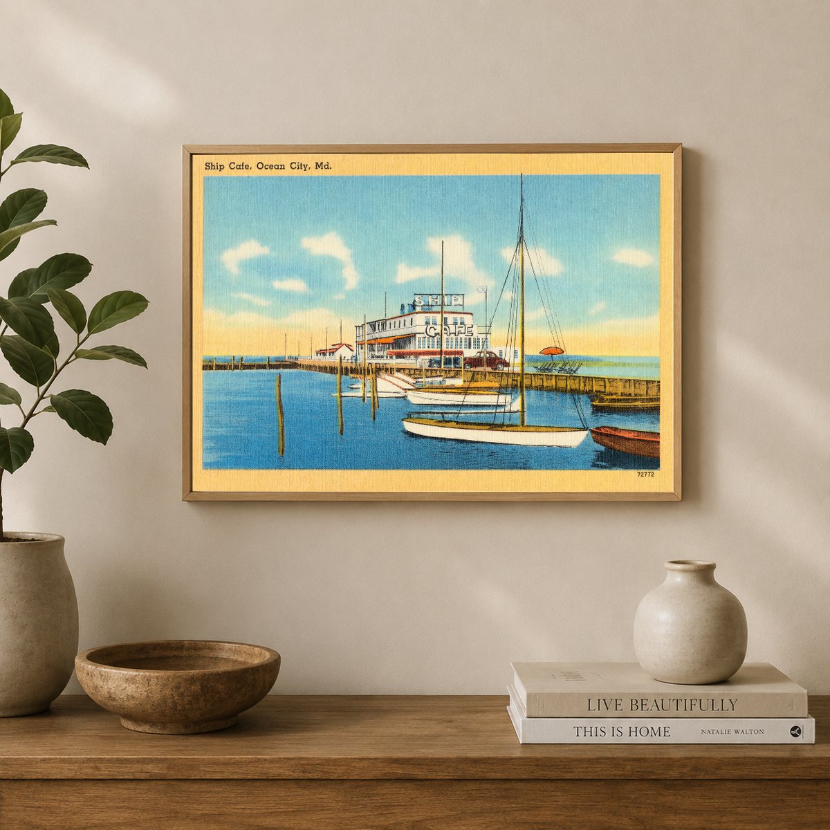 Ship Cafe, Ocean City, MD — Vintage Maryland Postcard