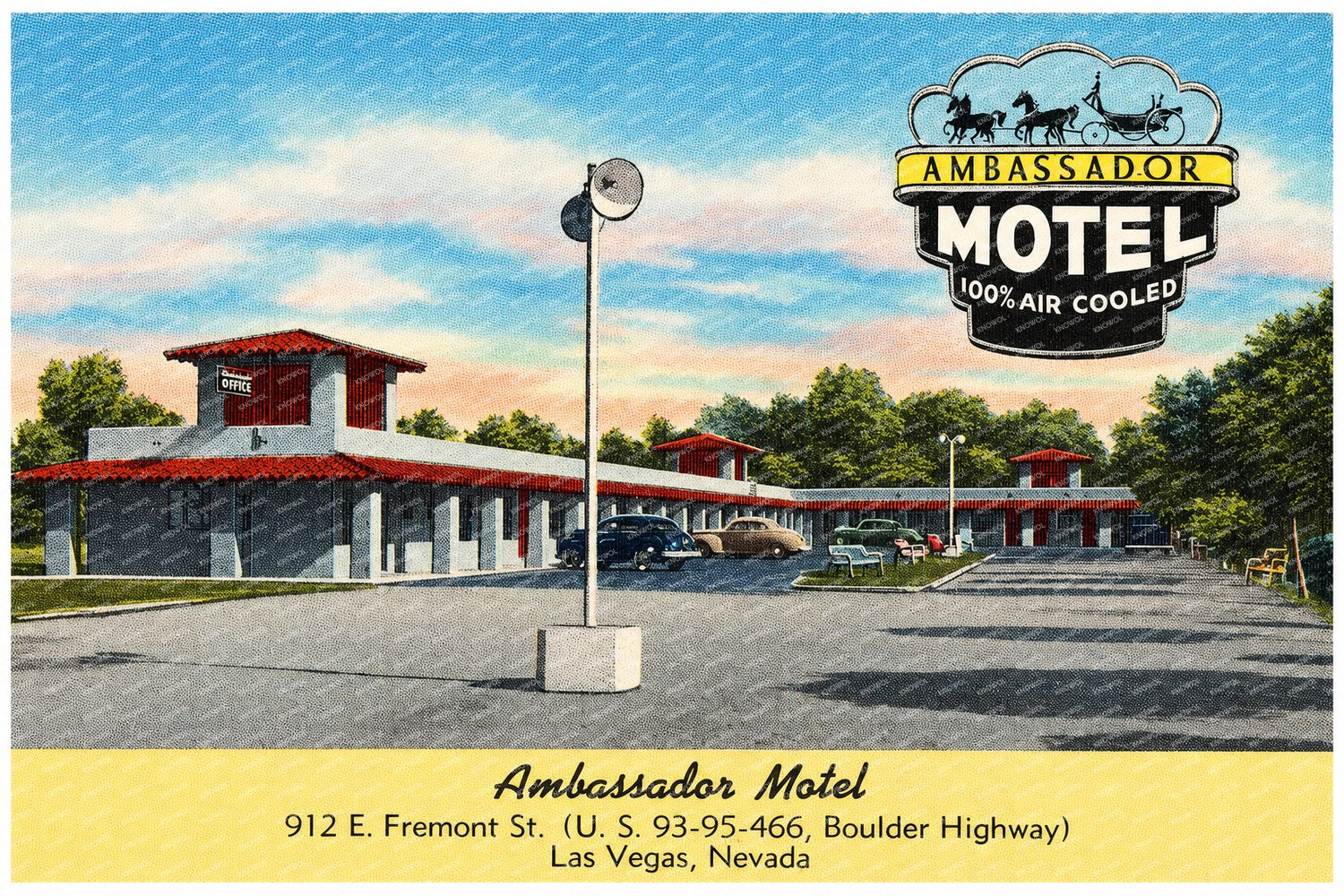 Las Vegas, NV: Ambassador Motel, 912 E. Fremont St. (U.S. 93 - 95 - 466, Boulder Highway)