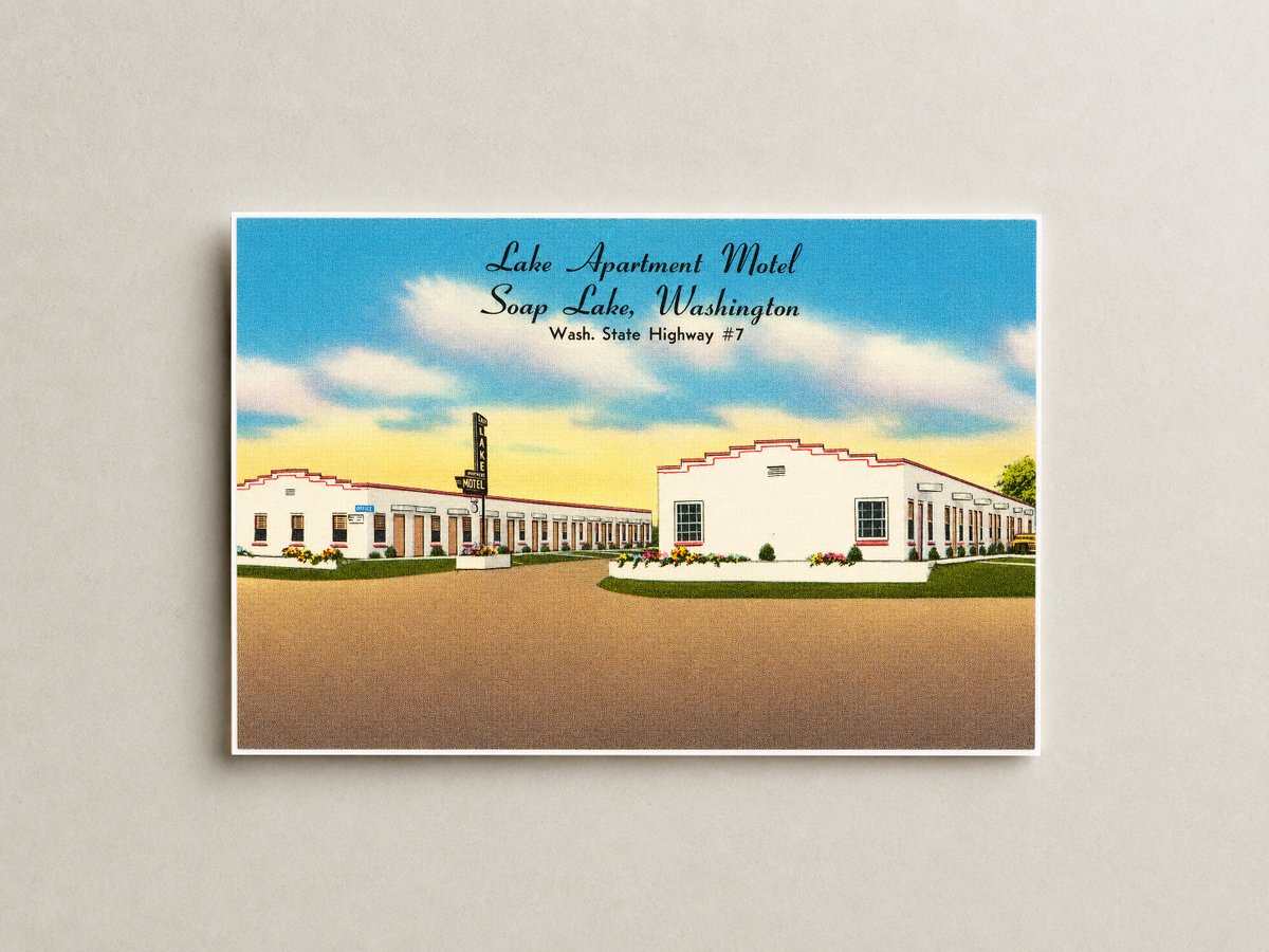 Soap Lake, WA: Lake Apartments Motel, Soap Lake, Washington, Wash. State Highway #7