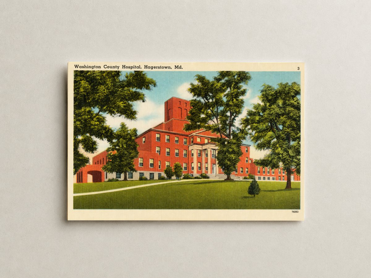 Washington County Hospital, Hagerstown, MD — Vintage Maryland Postcard