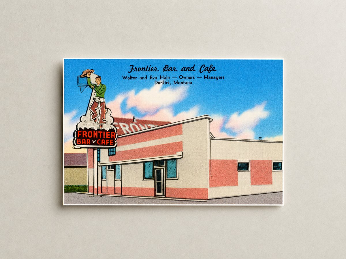 Dunkirk, MT: Frontier Bar and Café, Walter and Eva Hale -- Owner -- Managers