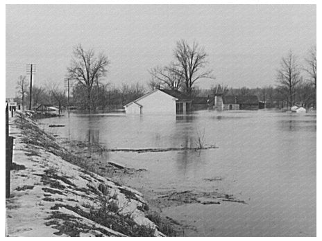 Cache Illinois February 1937 Flood Impact Photo 1944 - Available at KNOWOL