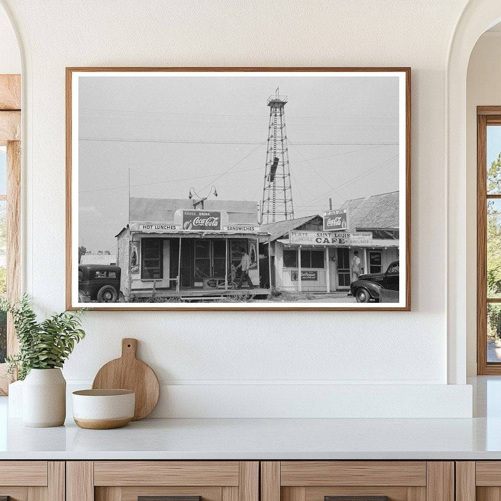 Cafes on Main Street Saint Louis Oklahoma August 1939 - Available at KNOWOL