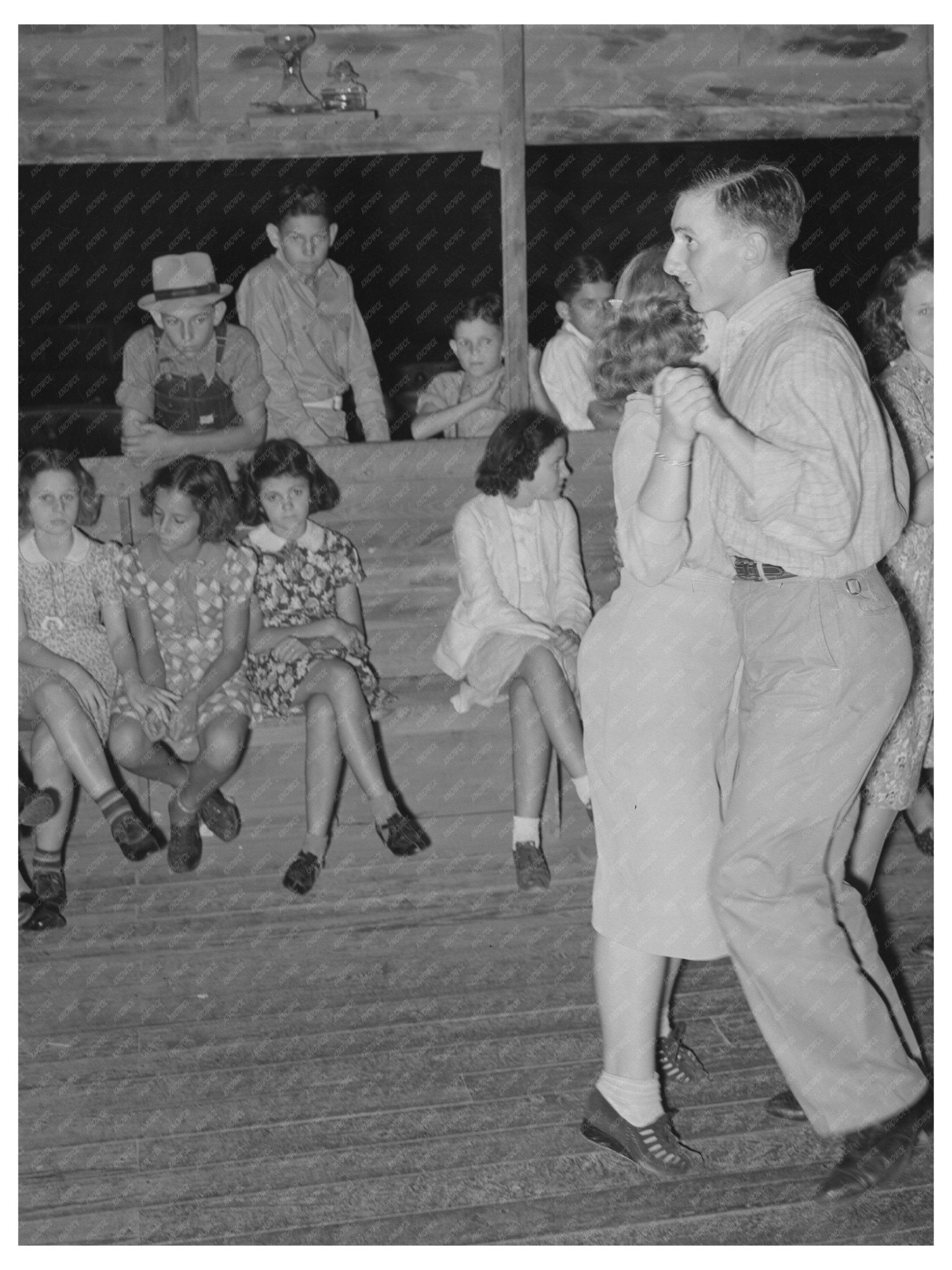 Cajun Dance Gathering at National Rice Festival 1938 - Available at KNOWOL