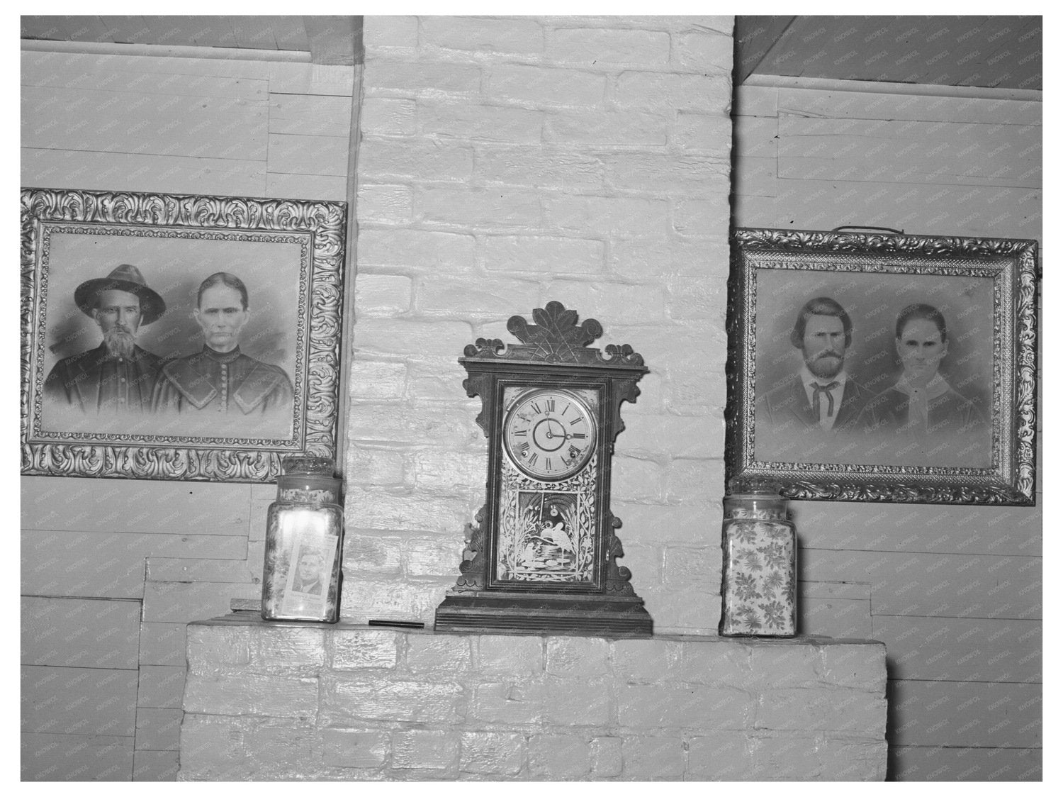 Cajun Family Heritage Mantle in Louisiana 1938 - Available at KNOWOL