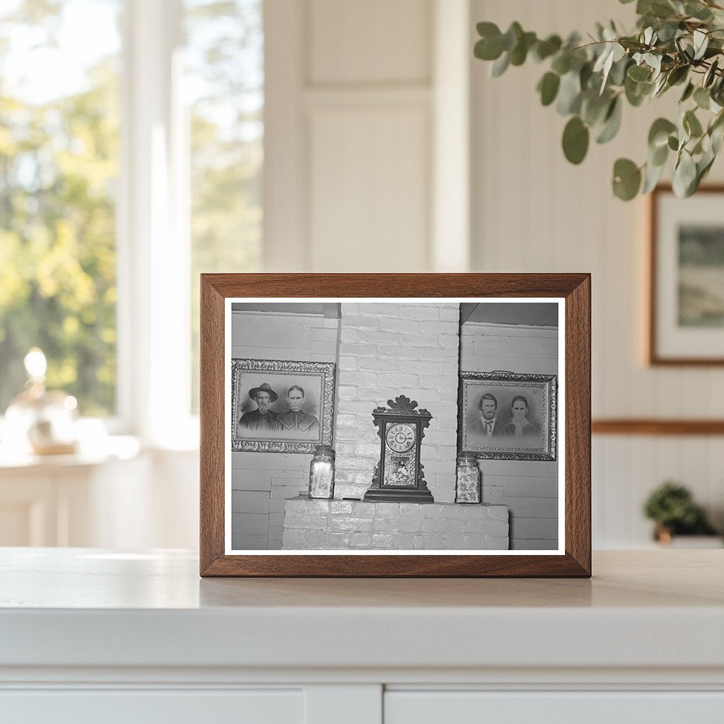 Cajun Family Heritage Mantle in Louisiana 1938 - Available at KNOWOL