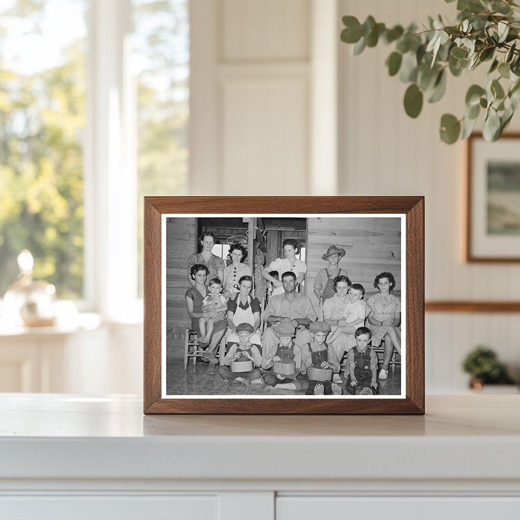 Cajun Family on Farm in Acadia Parish 1938 - Available at KNOWOL