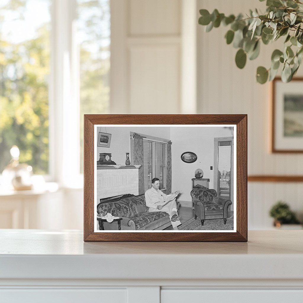 Cajun Farmer Joseph La Blanc in Crowley Louisiana 1938 - Available at KNOWOL
