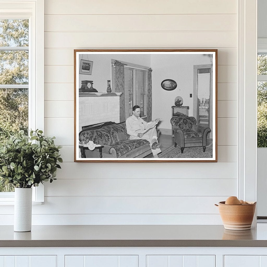 Cajun Farmer Joseph La Blanc in Crowley Louisiana 1938 - Available at KNOWOL