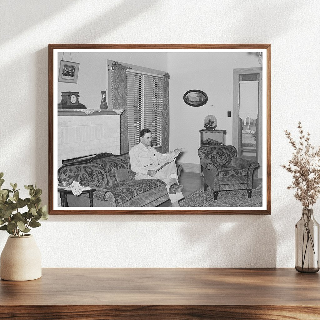 Cajun Farmer Joseph La Blanc in Crowley Louisiana 1938 - Available at KNOWOL